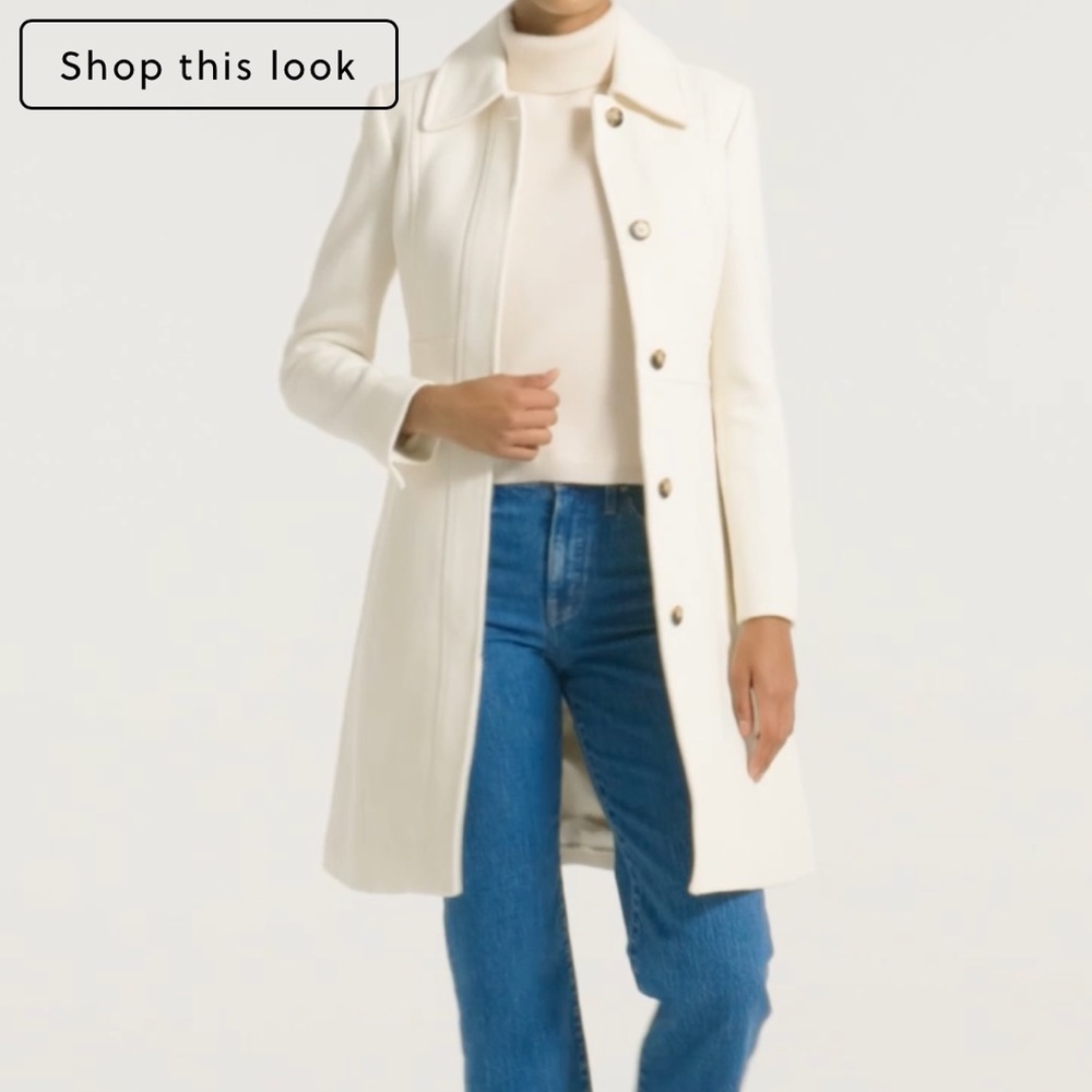 NWT J.Crew Women’s Lady Day Topcoat in Italian Double Cloth Wool Coat Sz 4